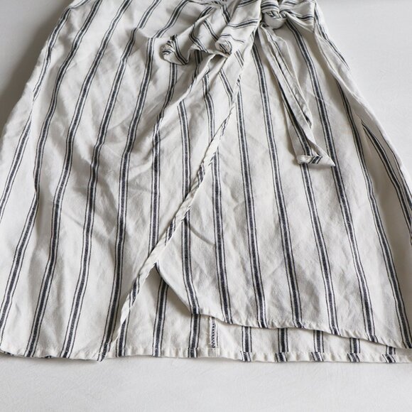 Zara Striped Wrap Midi Skirt - Picture 3 of 6